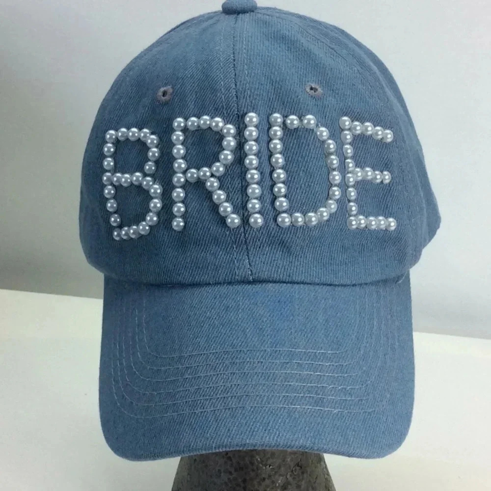 Denim Pearl Bride 👰 Cap
